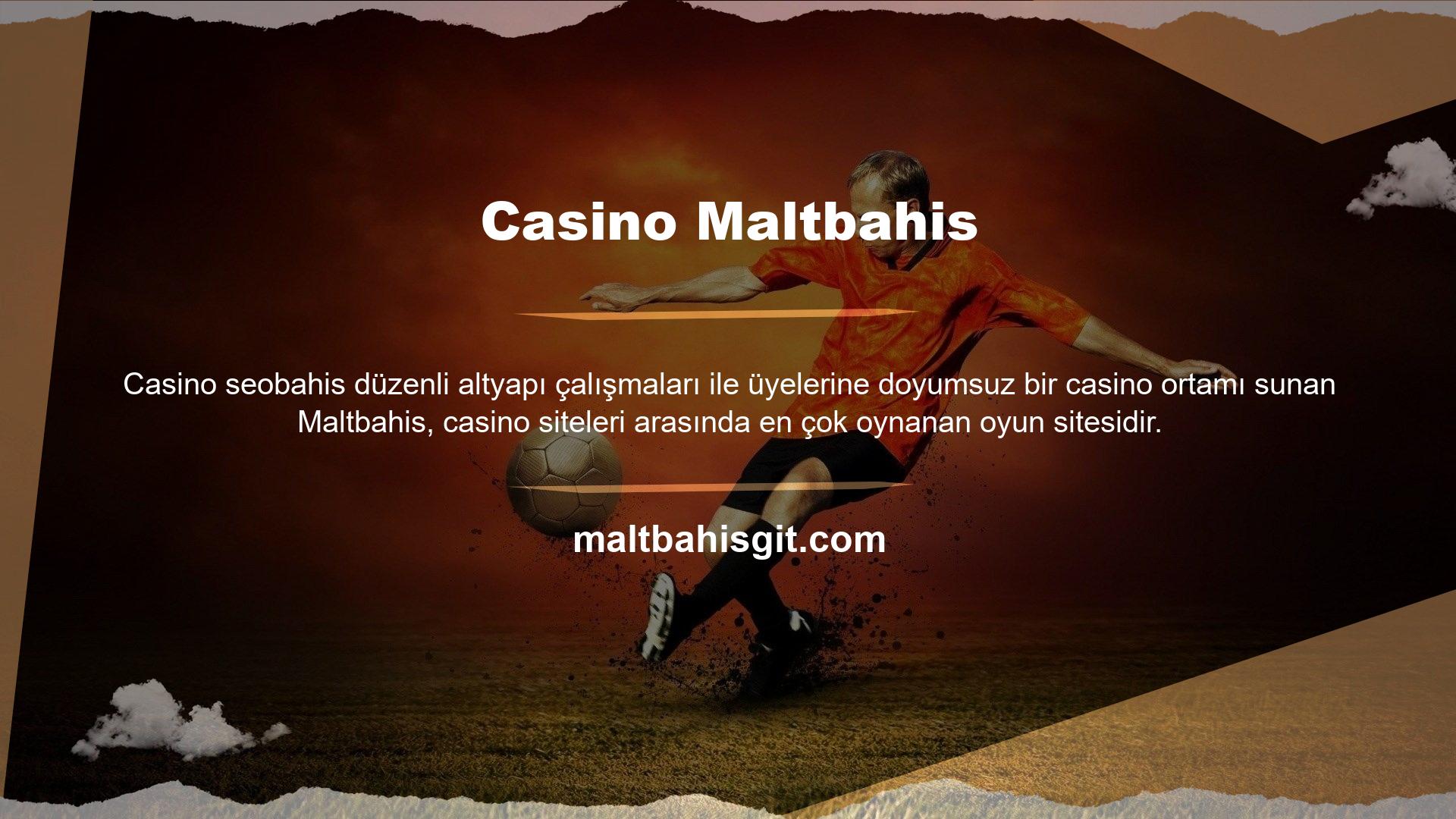 Maltbahis casino sitesi oyunlarını tanıtmak için sosyal medya hesaplarını kullanarak üyelerine sahada sunduğu seçenekleri kullanmaları için teşvikler de sunuyor