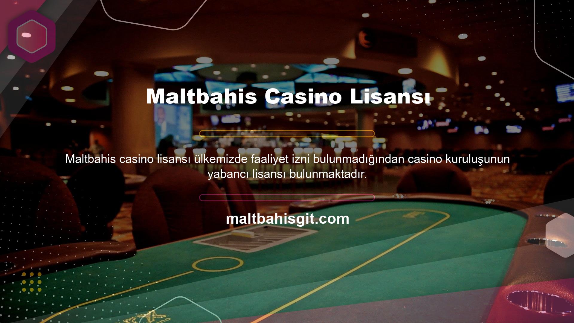 Maltbahis casino sitesi de bunlardan biri