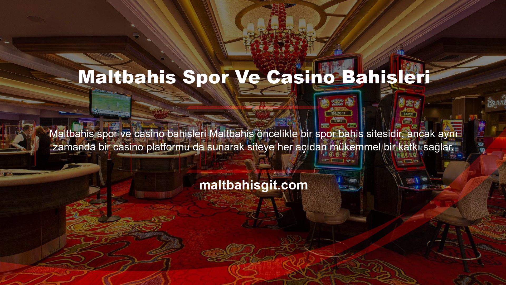 Bu tür oyunlara adanmış sitelerle daha kapsamlı çevrimiçi casinolar bulabilirsiniz, ancak Maltbahis tüm önemli oyun türlerini iyi bir şekilde kapsar
